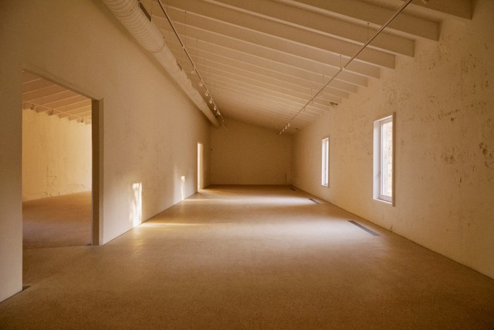 The main gallery space, soon to be filled with works by LA artist Mark Bradford