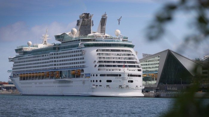 Royal Caribbean’s Explorer of the Seas cruise ship docked in Miami