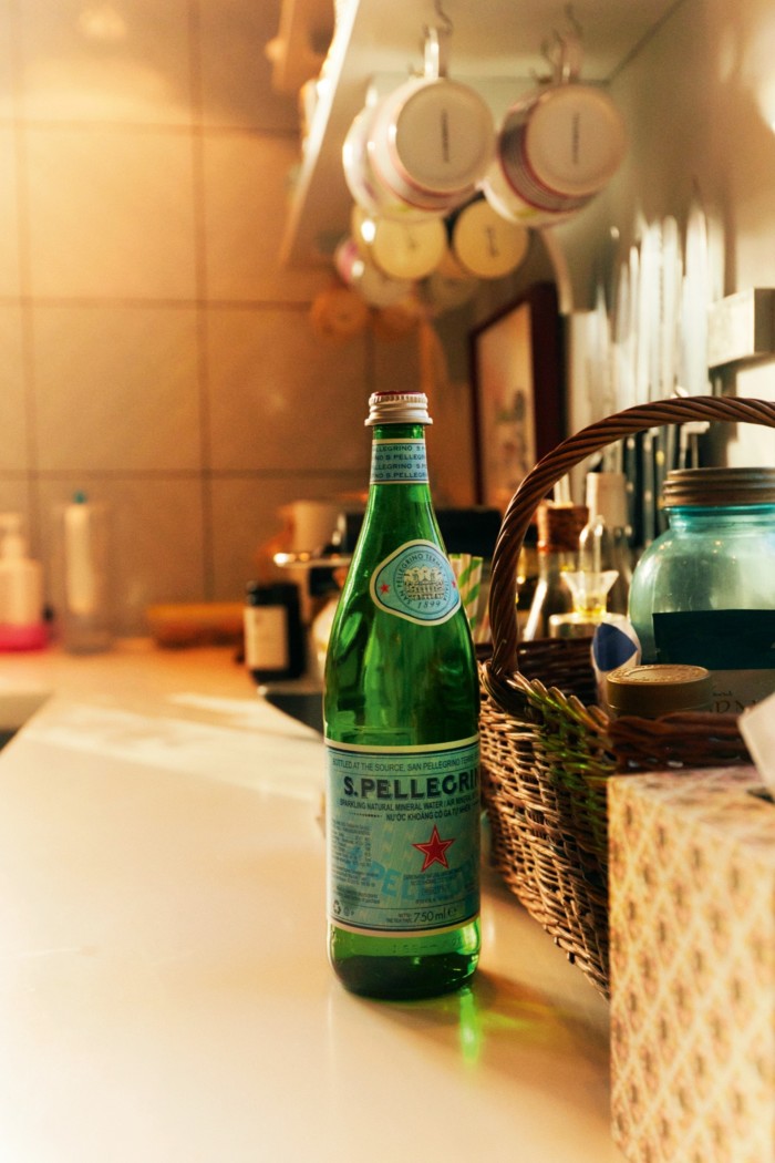 San Pellegrino water, a staple of Rita Konig’s fridge