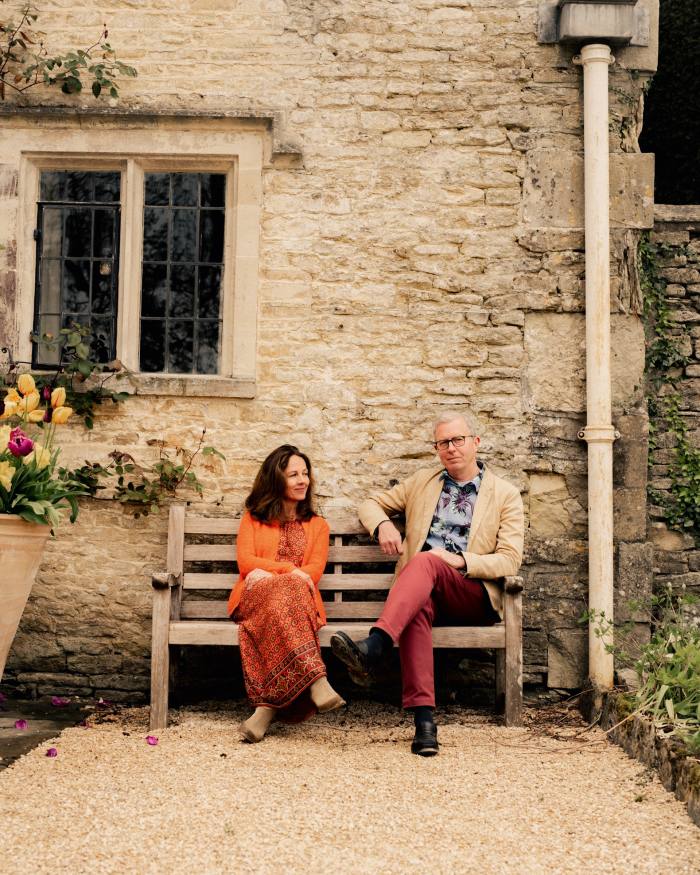 Nicola with Todd Longstaffe-Gowan, who designed Eastcourt’s gardens