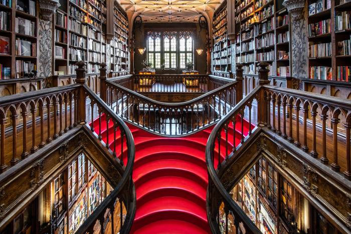 Livraria Lello in Porto helped inspire the library at Hogwarts in the Harry Potter films