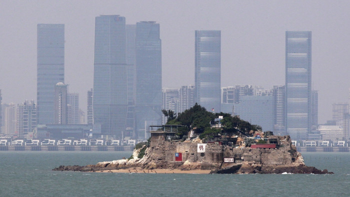 Shihyu, or Lion Islet, one of the Kinmen islands controlled by Taiwan, lies just offshore China’s Xiamen