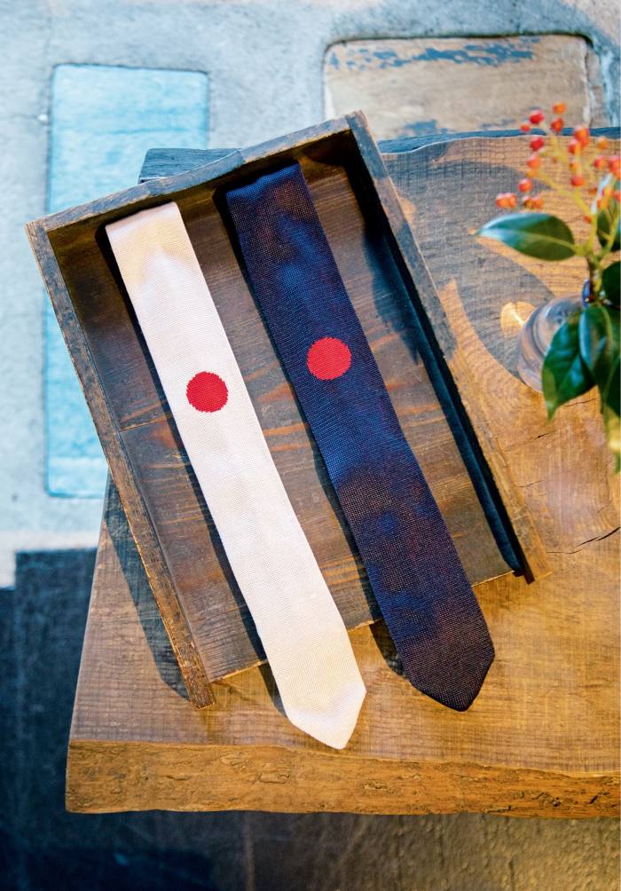 Blue Blue Japan silk-knit neckties, about £57