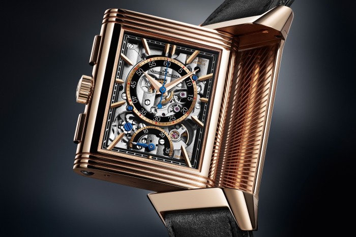 Jaeger-LeCoultre pink-gold Reverso Tribute Chronograph, £37,400