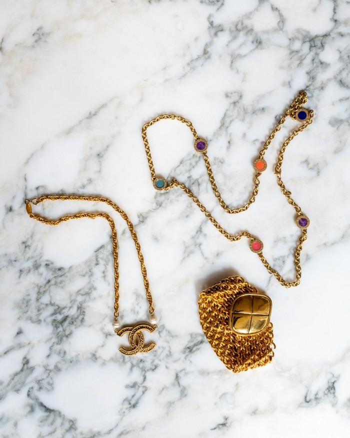 Fatemi’s vintage Chanel and Bulgari jewellery