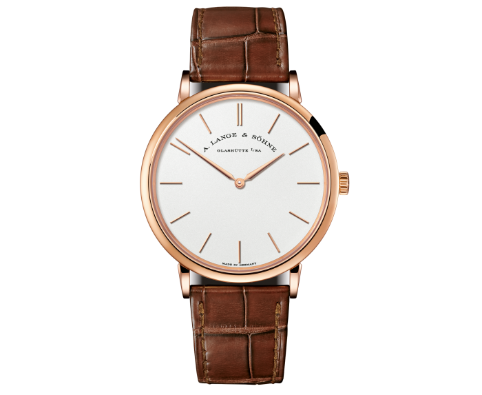 A Lange & Söhne pink-gold Saxonia Thin watch, £22,900
