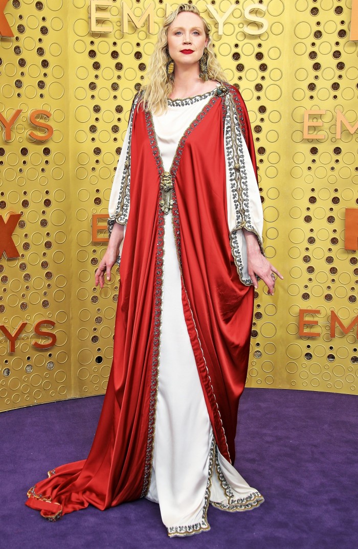 Gwendoline Christie in Gucci at the 2019 Emmys