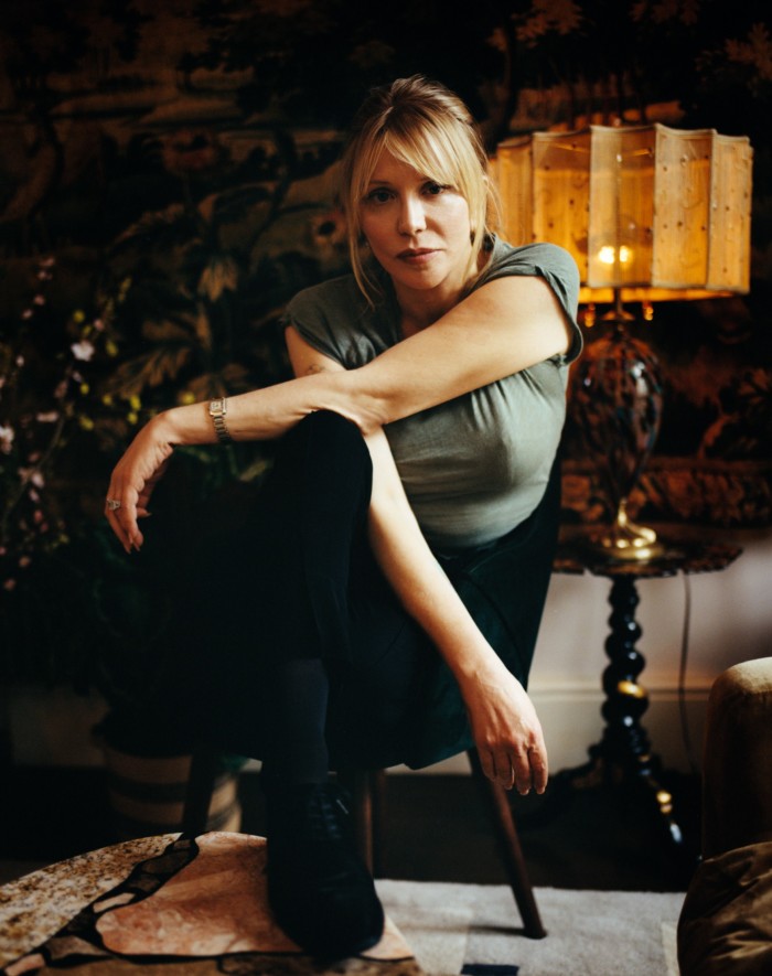 Courtney Love at home in London