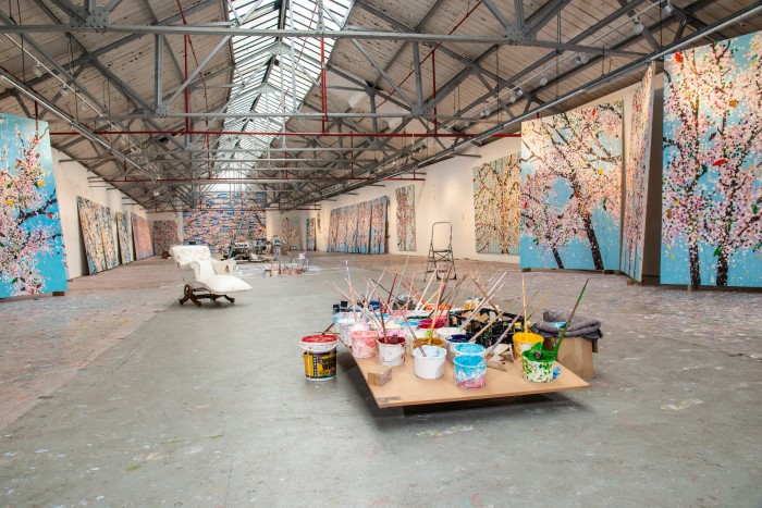Hirst’s central London studio space