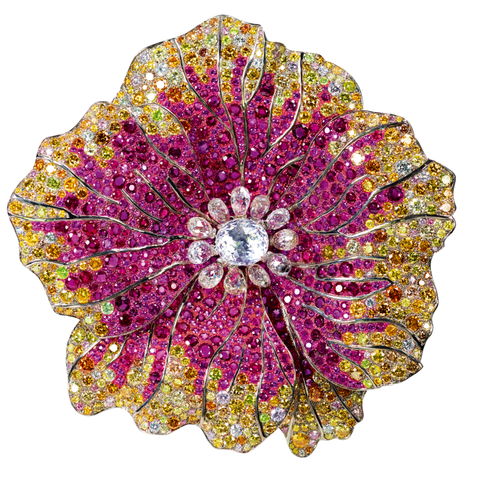 Moussaieff ruby and diamond brooch, POA