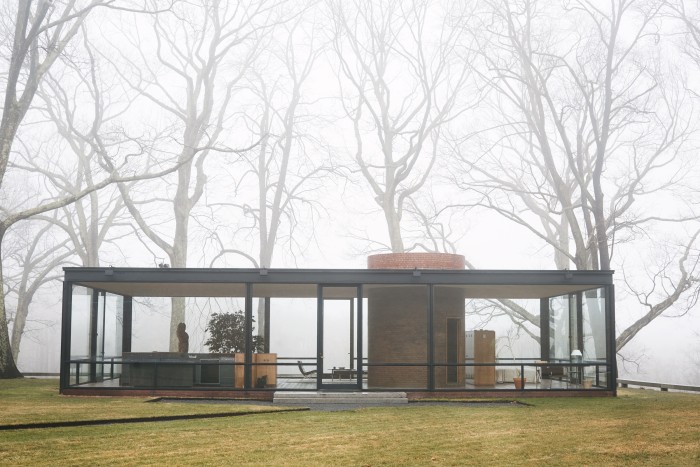 The Glass House in New Canaan