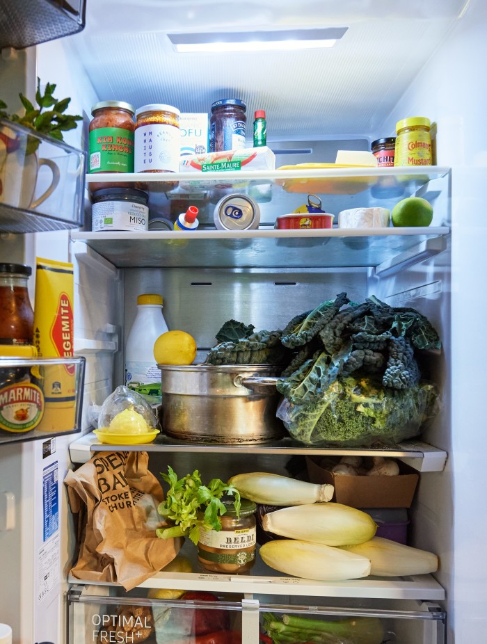 Heath’s fridge essentials include cavolo nero