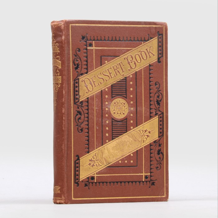 The Dessert Book by A Boston Lady (1872), £400