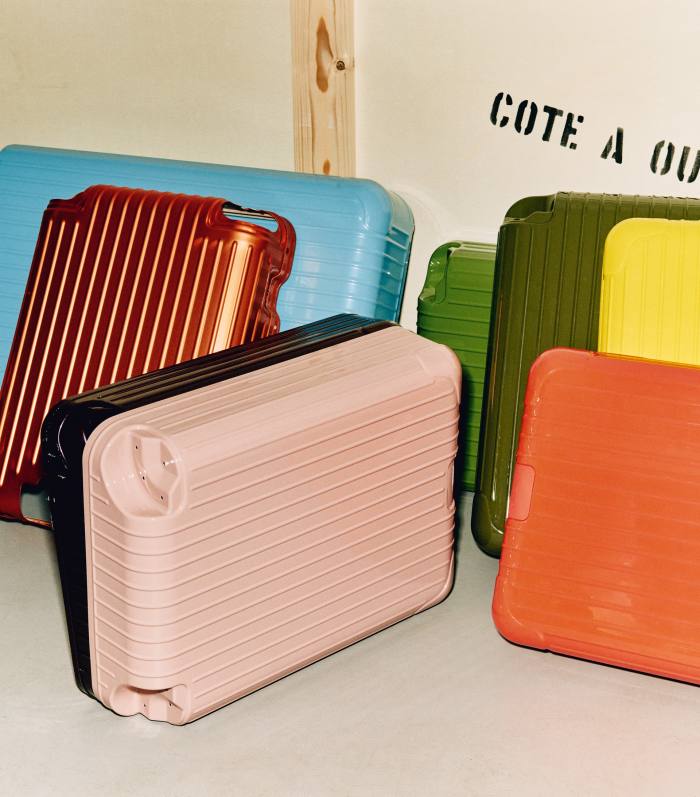 Colour tests for Barber Osgerby’s collaboration with Rimowa