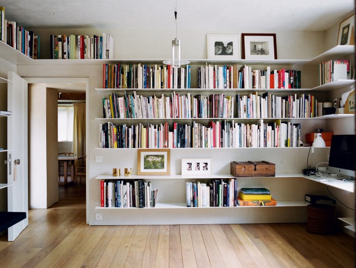 Architectural designer John Pawson designed his own bookcase