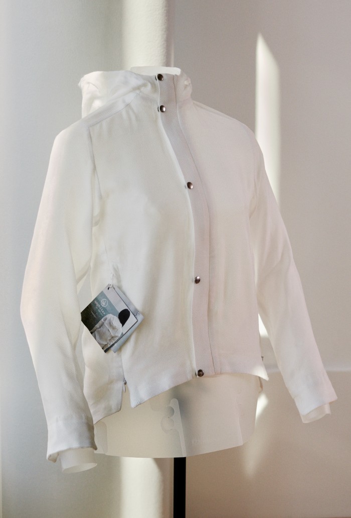 Amphibio’s jacket made from polyolefin textile