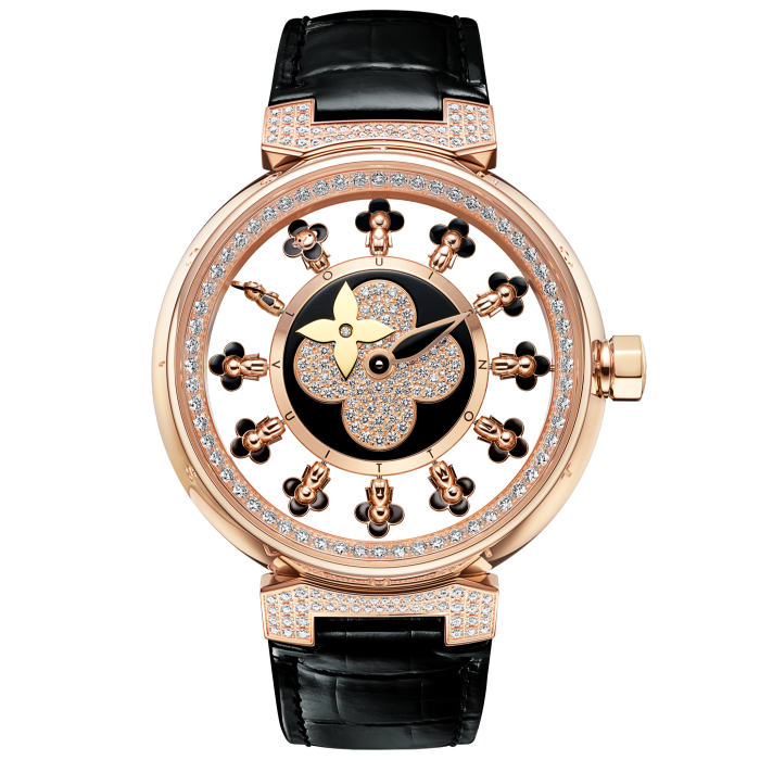 Louis Vuitton pink-gold and diamond Tambour Spin Time Air Vivienne, £69,000