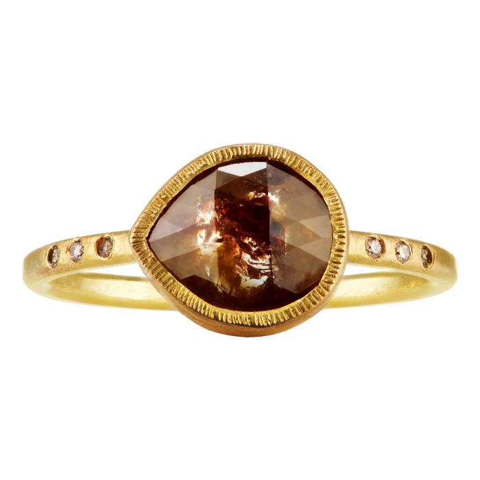 Shakti Ellenwood gold and diamond Maya engagement ring, £2,860