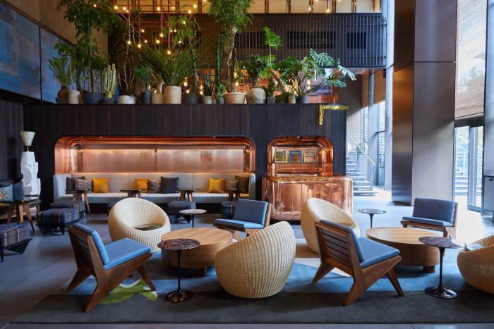 The Ace Hotel was renovated by Kengo Kuma with LA-based interiors firm Commune Design