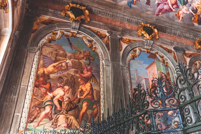 A fresco at Sacro Monte di Orta