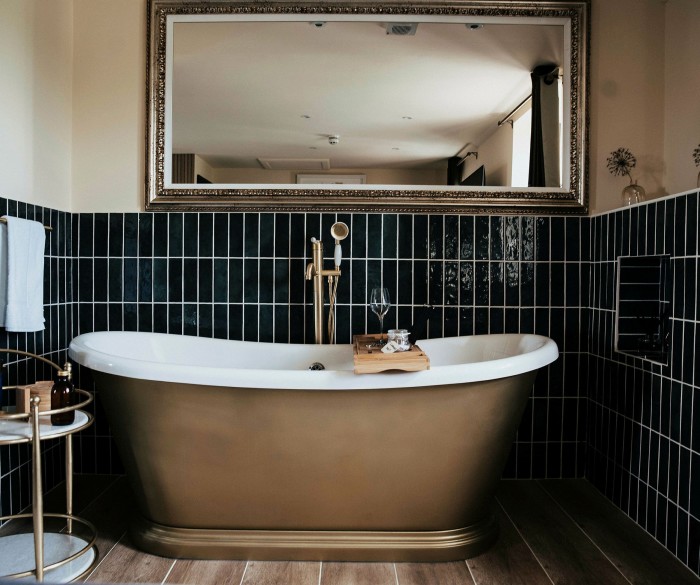 A freestanding bath in one of The Loch & The Tyne’s guest rooms