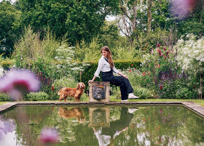 “I would never part with my beloved spaniel, Humbug,” says interior designer Flora Soames. “She has been my shadow through so much. We also have her daughter, Coco (named after Chanel). They go with me everywhere.”