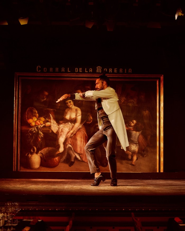  Dancer Eduardo Guerrero on the stage at Corral de la Morería