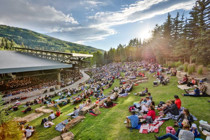 The main lawn at the Bravo! Vail Music Festival
