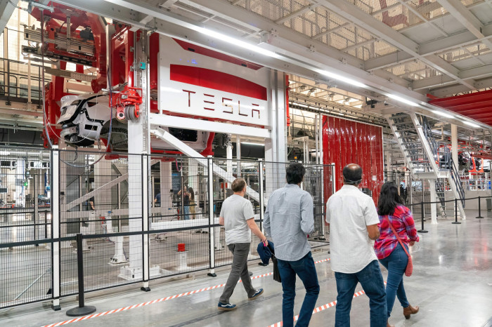A Tesla manufacturing facility in Texas