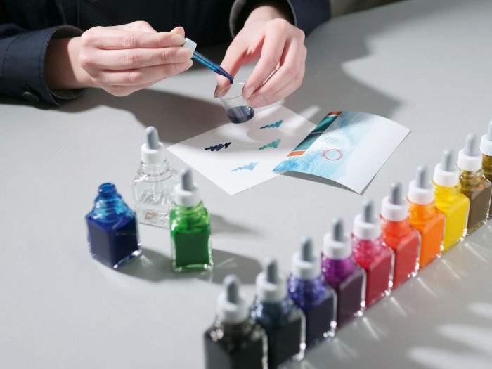 Creating customised colours at the in-house ink shop, Inkstand