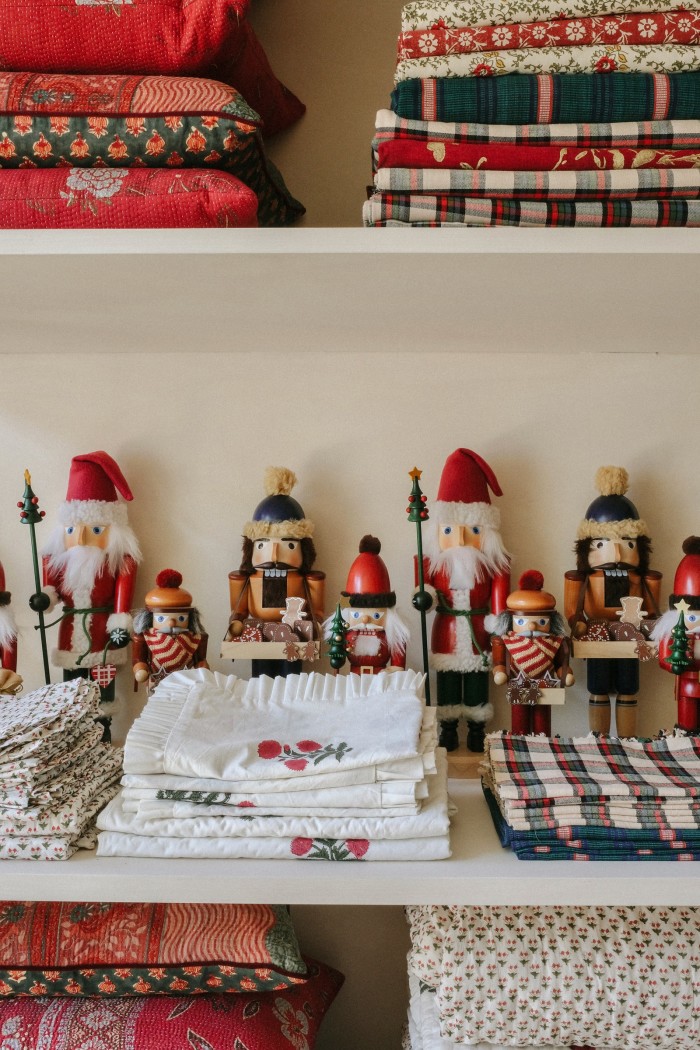 Handpainted wooden nutcrackers, sourced from a German town where they have been made since 1928