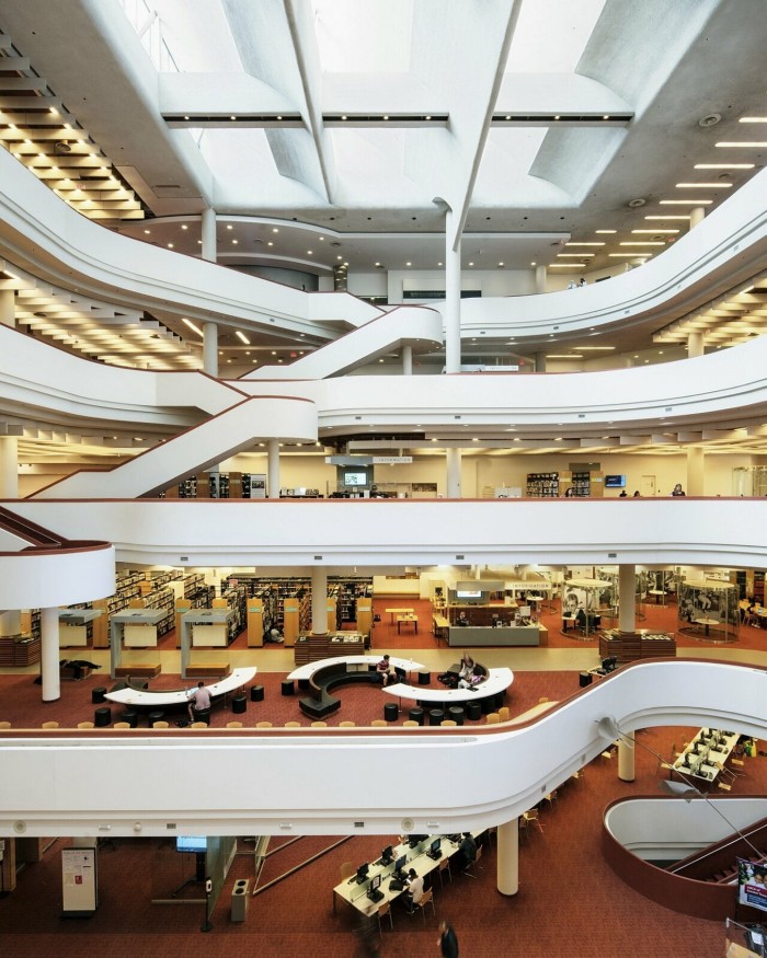 Different storeys in Toronto Reference Library