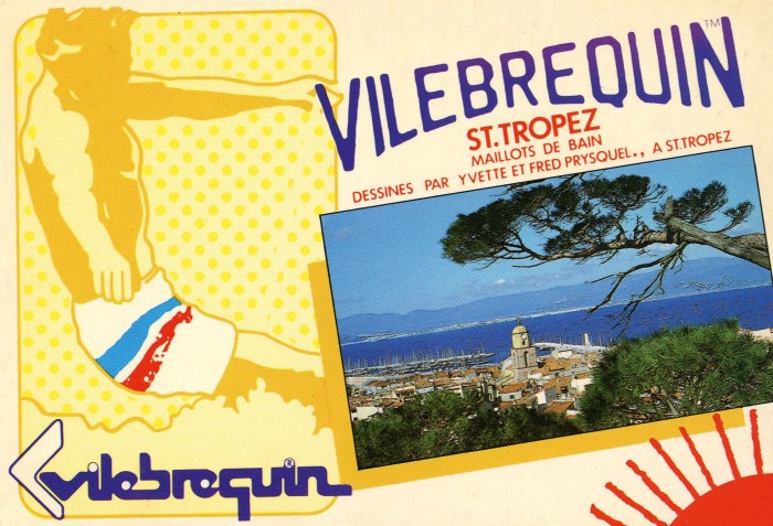 A vintage Vilebrequin postcard