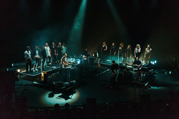 Bon Iver perform with the Voiceworks Choir at Cork Opera House during SFSH 2017