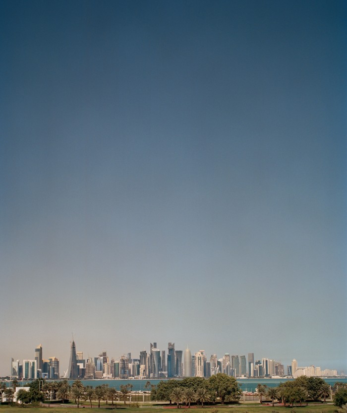 The skyline of the West Bay of Doha