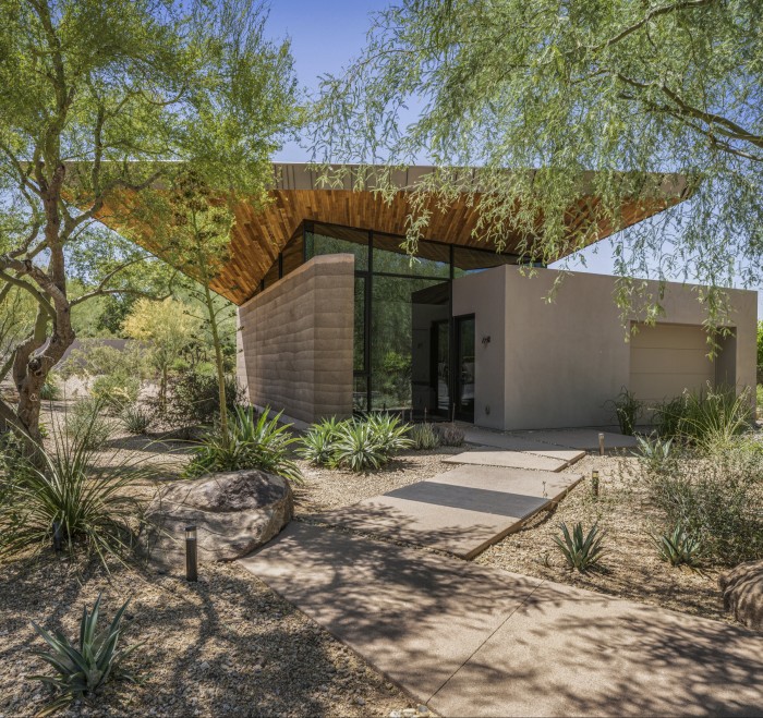 Rammed-earth, four-bedroom 6,200sq ft desert home in Paradise Valley, Arizona, $12.5mn, Engel & Völkers Scottsdale