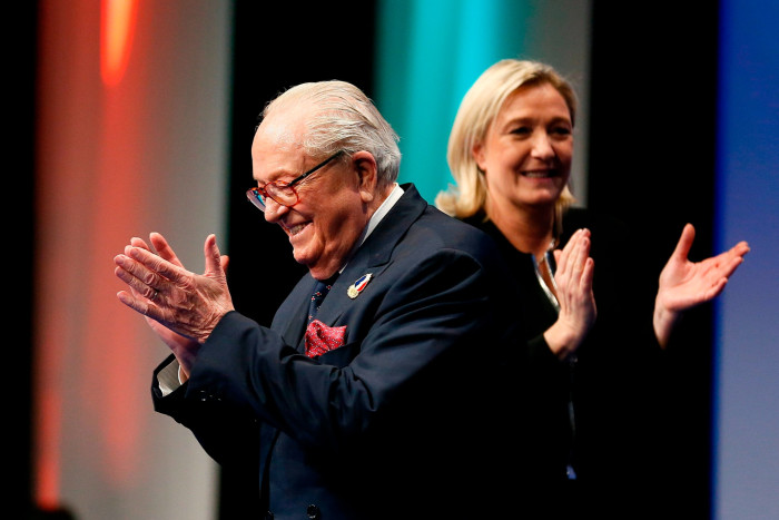 Jean-Marie and Marine Le Pen