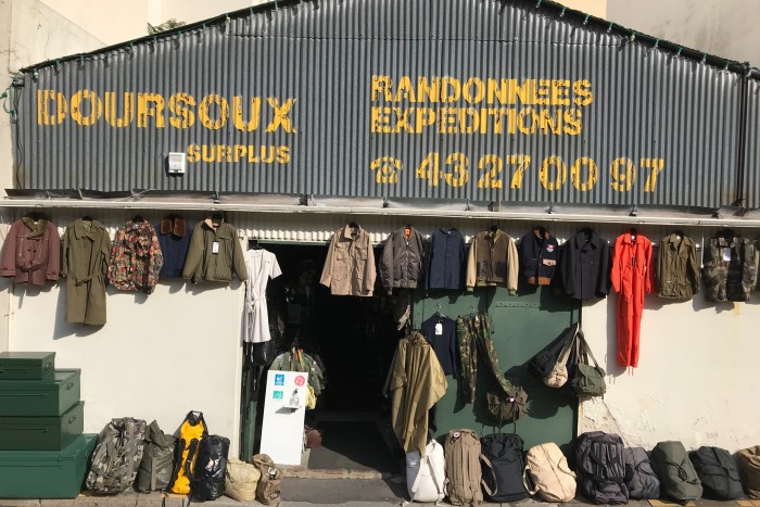 Military surplus shop Doursoux in the 15th arrondissement