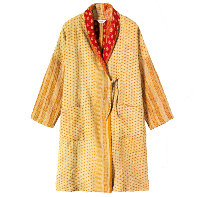 Toast kantha‑embroidered coat, £225