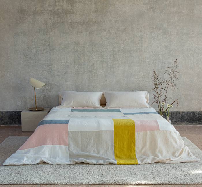Once Milano patchwork linen blanket (super king size), €690