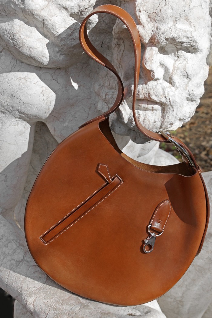 Hermès Barénia Faubourg leather Arçon bag, £5,900