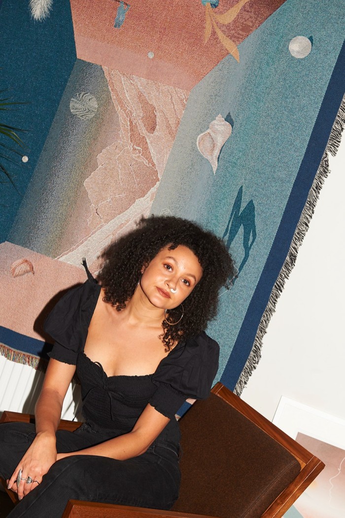 Textile artist Charlotte Edey, who is involved with Artists Support 