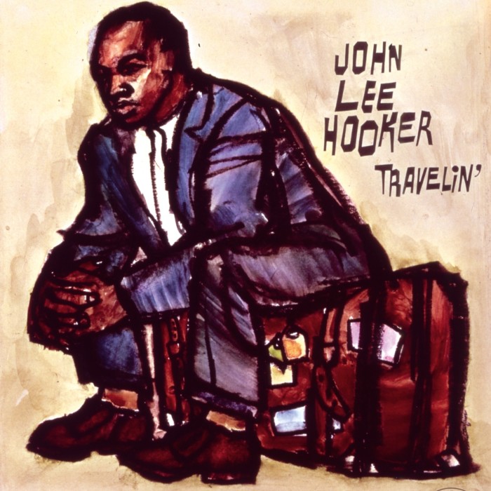 McBain’s album sleeve cover for Travelin’, 1960, by John Lee Hooker