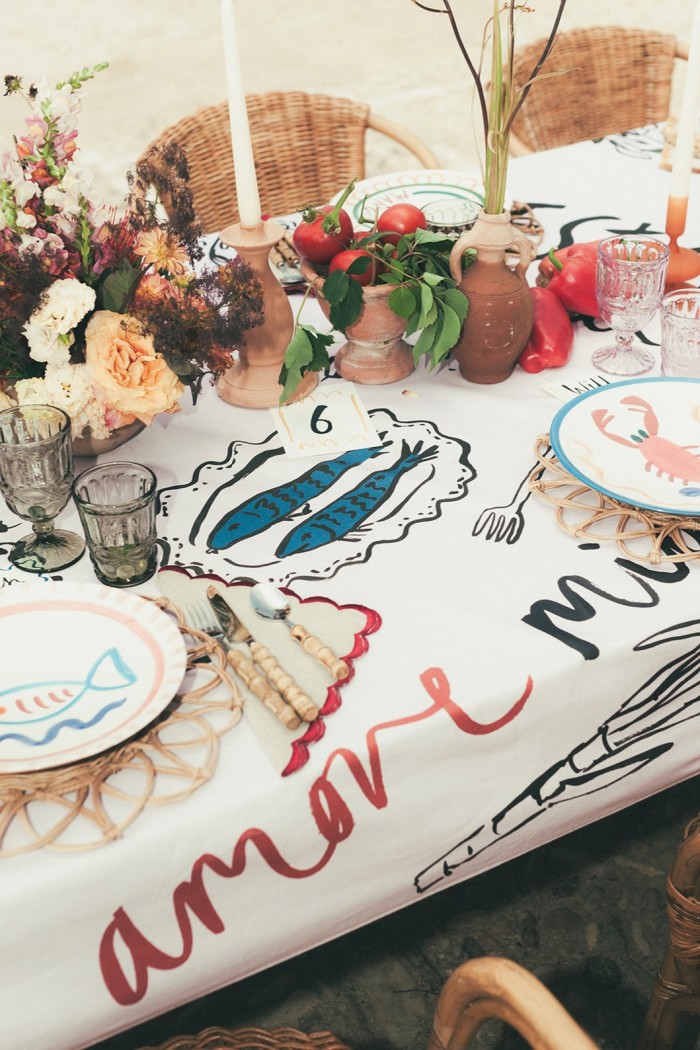 Sewell’s Sicilian-inspired tablecloth design