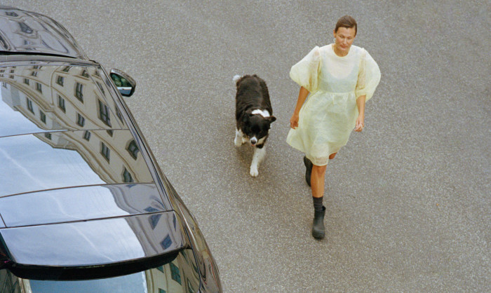 Rasmus Weng Karlsen | Sophie Bille Brahe walks her dog outside her Copenhagen studio