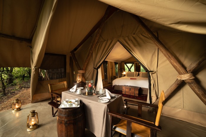 Great Plains’ new Mara Toto Camp on the Ntiakitiak river offers access to the Maasai Mara game reserve and the Mara North Conservancy