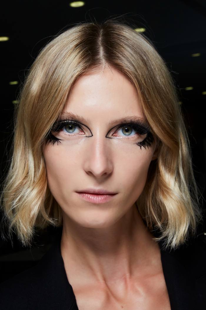 Dark eye make-up features in a look from Givenchy’s SS22 collection