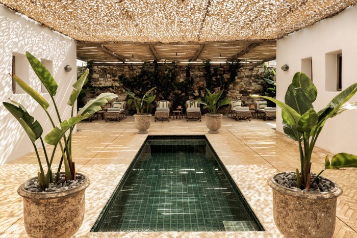 A lap pool at the Rooster spa