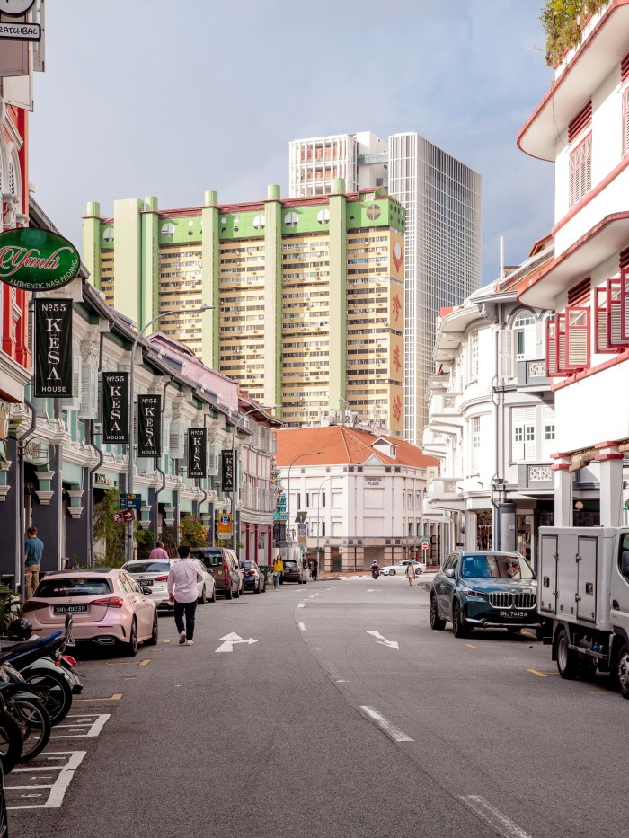The view towards Chinatown from Keong Saik Road