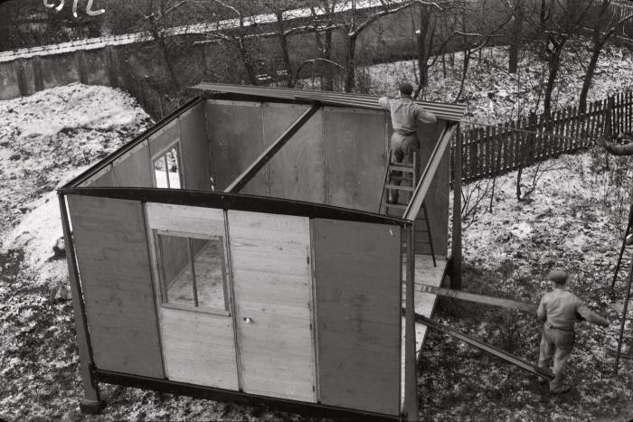 Temporary structures devised for those left homeless by the second world war